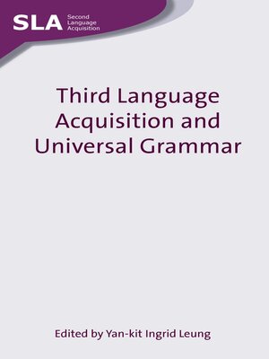 cover image of Third Language Acquisition and Universal Grammar